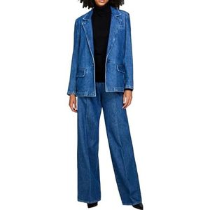 Sisley Womens 2V8JLW01F Blouson Bleu Denim 902 Taille 40, Blue Denim 902, 42