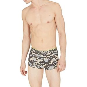 Emporio Armani all over camou trunks heren, camouflage aarde