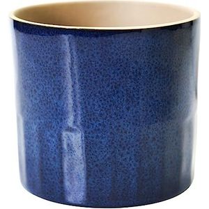 Ivyline Bloembak, keramiek, blauw, H 20 cm x D 17,5 cm