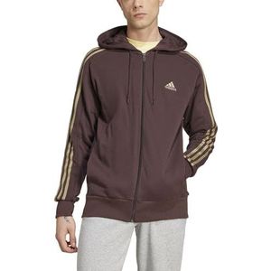 adidas Essentials French Terry 3-Stripes Full Zip Hoodie Trainingspak met capuchon voor heren (1 stuk)