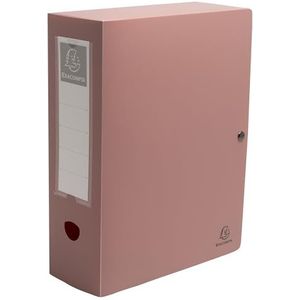 Exacompta - Réf. 89470E - 1 boîte de classement avec fermeture à pression Skandi - en polypropylène recyclé rigide - dos 10 cm - dim 25 x 33 cm - PP recyclé Skandi - pour A4 - couleurs aléatoires