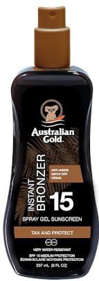 Australian Gold Spray Gel + Bronzante SPF15, 100 ml