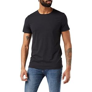 Levi's Solid Crew Basic T-shirt voor heren, verpakking van 2 stuks, Jet zwart.