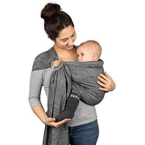 HOPPEDIZ Ring-Sling popeline denim-zwart