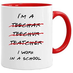 I'm a teacher grappige mok voor leraren | aan beide zijden bedrukt | grappige geschenken | leraar / school / afscheidsgeschenk / cadeau-idee / grappig