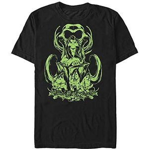 Disney The Lion King - Elephant Graveyard Organic T-shirt met korte mouwen uniseks, zwart.