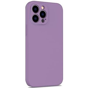 ARMODORRA Coque de protection pour iPhone 13 Pro avec protection de l'objectif d'appareil photo - Protection complète en silicone - Anti-chocs - 6,1"" - Slim Phone Cover - Femme homme - Violet