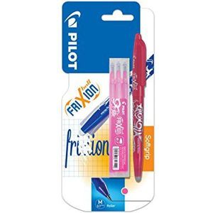 Pilot - Blister FriXion Ball 0.7 - Uitwisbare rollerball - Roze + 1 set van 3 navullingen - Gemiddelde punt