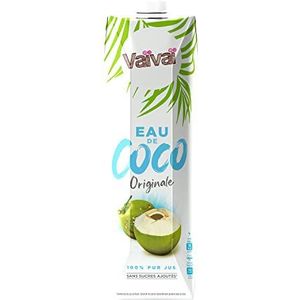Vaïvaï - Origineel kokoswater – 100% puur sap – gourmet en verfrissend – zonder toegevoegde suiker – 1 Tetra Pak baksteen van 1 l
