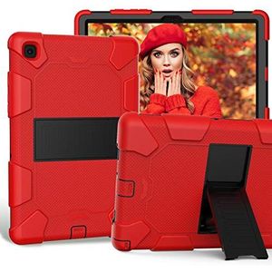 Samsung Galaxy Tab A7 Tablet beschermhoes Galaxy A7 3 lagen stootbescherming voor Samsung Tab A7 10,4 inch hoes SM-T500/SM-T505/SM-T507 rood zwart