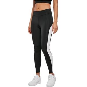 Urban Classics Dameslegging Color Block, Zwart/Wit