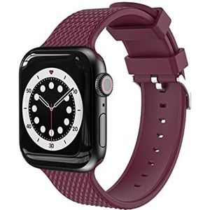 Compatibel met Apple Watch armband 38 mm, 40 mm, 41 mm, reservearmband van siliconen, sport, zacht, compatibel met iWatch serie 7 SE 6 5 4 3 2 1, vrouwen mannen (38/40/41 mm, lichtrood), één maat, One size