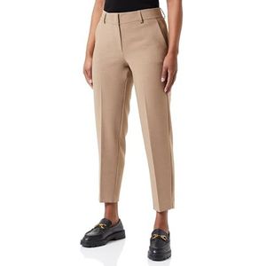 SELECTED FEMME Slfrita-ria Mw Crop Pant, camel Mel Noos stoffen broek voor dames, camel/detail: gemêleerd, 42, Camel/Detail: gemêleerd