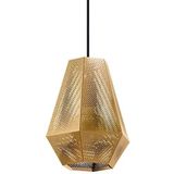 Eglo Hanglamp Chiavica 1, 1-lamps, industrieel, vintage, modern, hanglamp van staal en messing, eettafellamp, woonkamerlamp met E27-fitting, Ø 20,5 cm