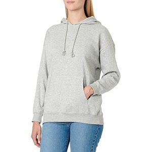 Pieces Pcchilli Ls oversized hoodie Noos BC sweatshirt met capuchon voor dames, lichtgrijs gemêleerd, XS, Lichtgrijs chinees