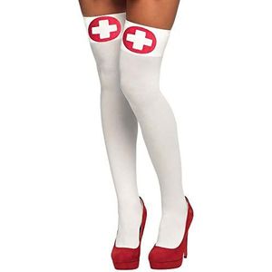 Boland - Verpleegkundige sokken voor volwassenen, wit rood, Eén maat, 02254
