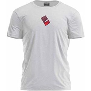 Bona Basics, Impression numérique, T-shirt basique pour hommes, 70% coton, 30% polyester, gris, décontracté, hauts pour hommes, taille : M, gris, M