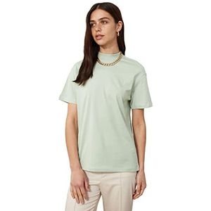 Trendyol T-shirt Mint Basic Steep Collar Knitted dames, mint, M, Munt