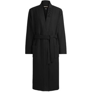 BOSS Waffle Dressing GOWN kimono voor heren (1 stuk), Zwart 1