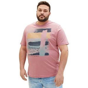 TOM TAILOR 1037022 T-shirt voor heren, 13009, roze fluweel