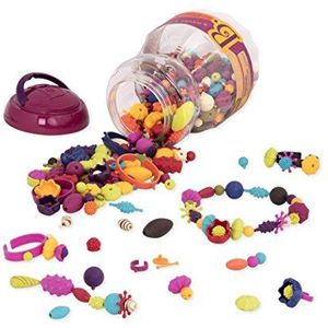 B. toys by Battat - rijgkralen set (500 stuks) - Pop Arty! - set voor het maken van sieraden - halskettingen, ringen en creatieve armbanden - voor kinderen vanaf 4 jaar