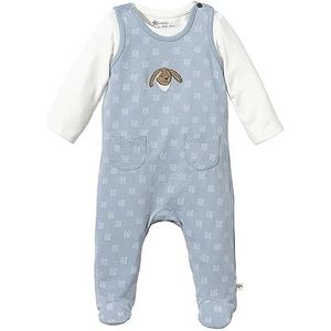 Sterntaler Ensemble grenouillère en jersey à pois lapin Happy pour bébé et tout-petit, gris/bleu, 56