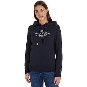 Tommy Hilfiger Hilfiger Script Regular Hoodie Dames Hoodie, Desert Sky