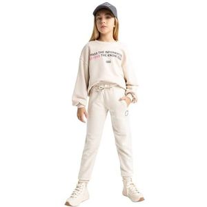 DeFacto A7481a8 Trainingsbroek voor meisjes, Beige