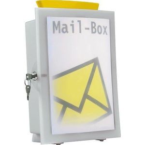 HAN 4102-11, IMAGE'IN multifunctionele doos. Innovatieve stemstem; doos voor het verzamelen van donaties, sweepstakbox of promobox, lichtgrijs