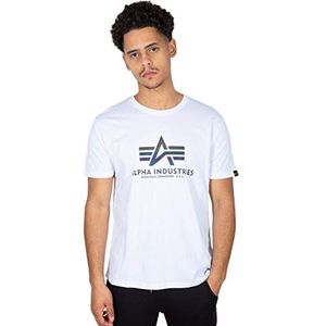 ALPHA INDUSTRIES T Rainbow Ref. T-shirt voor heren, Wit