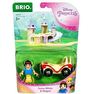 BRIO - 33313 – Sneeuwwitje & Wagon/Disney prinsessen – accessoires voor houten treinbaan – met magnetische verbindingen – vanaf 3 jaar
