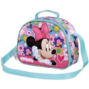 Karactermania Minnie Mouse 3D Heart Lunchtas, roze, één maat, 3D-lunchtas in hartvorm, Roze, 3D-lunchtas in hartvorm