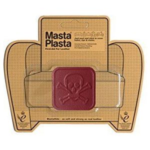 MastaPlasta Premium lederen reparatiepatch rood Kies maat en design EHBO-accessoires voor banken, autostoelen, handtassen, jassen