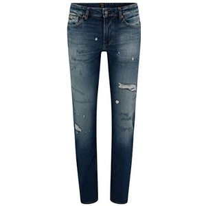 BOSS Delaware BC-L-C Jeans voor heren, slimfit, comfortabele Italiaanse stretch denim, Blauw