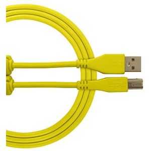 UDG U95002YL USB 2.0 kabel (A-B) - High Speed Audio Optimaliseert USB 2.0 A stekker op B stekker, geel, 2 m