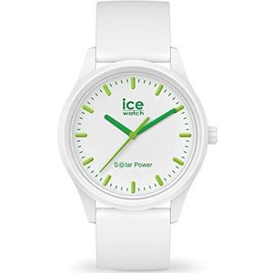 Ice-Watch - ICE Solar Power Nature - Wit horloge met siliconen armband, Wit., Medium (40 mm)