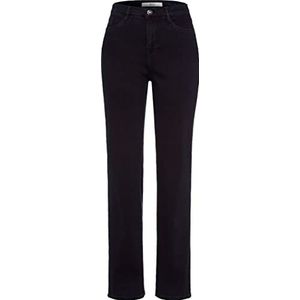 BRAX Dames Mary broek 5 Pocket satijn katoen, blauw (Clean Dark Blue 22)