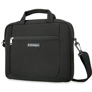 Kensington Simply Portable K62569US laptop- en tablettas van 12 inch, neopreen, met draaggreep en schouderriem voor mannen en vrouwen, zwart