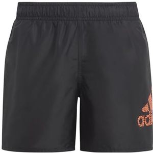 adidas Logo CLX Swim Shorts Badpak Jongen, Zwart/App Zonne-Rood