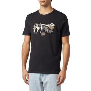 Teddy Smith T-Shirt à col Rond - T-Cars MC, Charbon/Tabacco, L