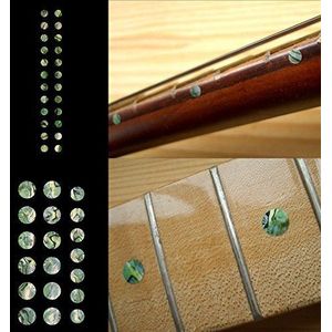 Inlay F-085CD-GR-AZ Bund-stickers voor gitaren en bassen, abalone-groen