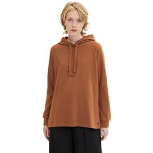 TOM TAILOR Denim Dames sweatshirt 30946 - Mid Brown, M, 30946 - Mid Brown