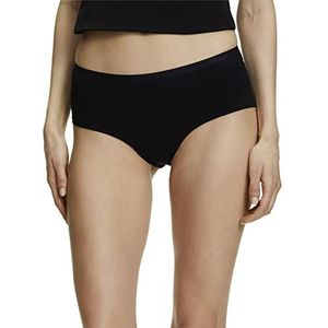 FALKE Daily Climate Control Outlast® hipster-slips voor dames, katoen, gymnastiek, viscose, wit, huidskleur, zwart, ondergoed, basic, met elastaan en thermische regulering, Zwart (Zwart 3000)