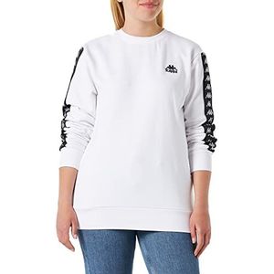 Kappa Sweatshirt voor heren, regular fit, trainingspak voor heren, Stralend wit.