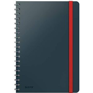 Leitz Cosy 45270089 notitieboek met spiraalbinding, gelinieerd, 80 vellen, fluweelgrijs