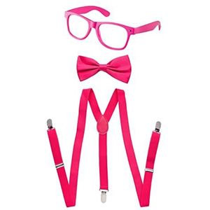 Dress Up America Uniseks kinderen uniseks Kid's Neon Hanger, accessoires strik (roze, 3-6) N ud vlinder, roze, 2020-03-06 00:00:00 EU, roze, 3/6/2020, Roze