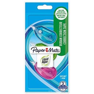 Paper Mate DryLine i-Mini Correctietape | kleurkeuze | 3 stuks