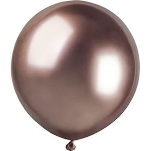 25 stuks metallic ballonnen van hoogwaardig natuurlijk latex G150 (Ø 48 cm/19 inch), roségoud metallic