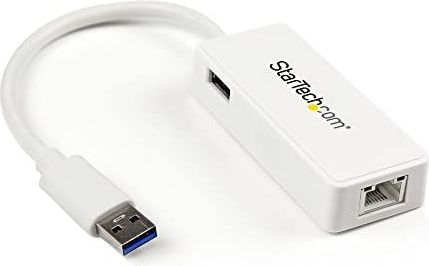 StarTech.com USB 3.0 naar Gigabit ethernet adapter - externe netwerkkaart USB op 1 RJ45-poort - wit (USB31000SPTW)