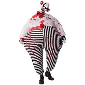 Rubie's Opblaasbaar clownskostuum voor volwassenen, Eén maat, meerkleurig